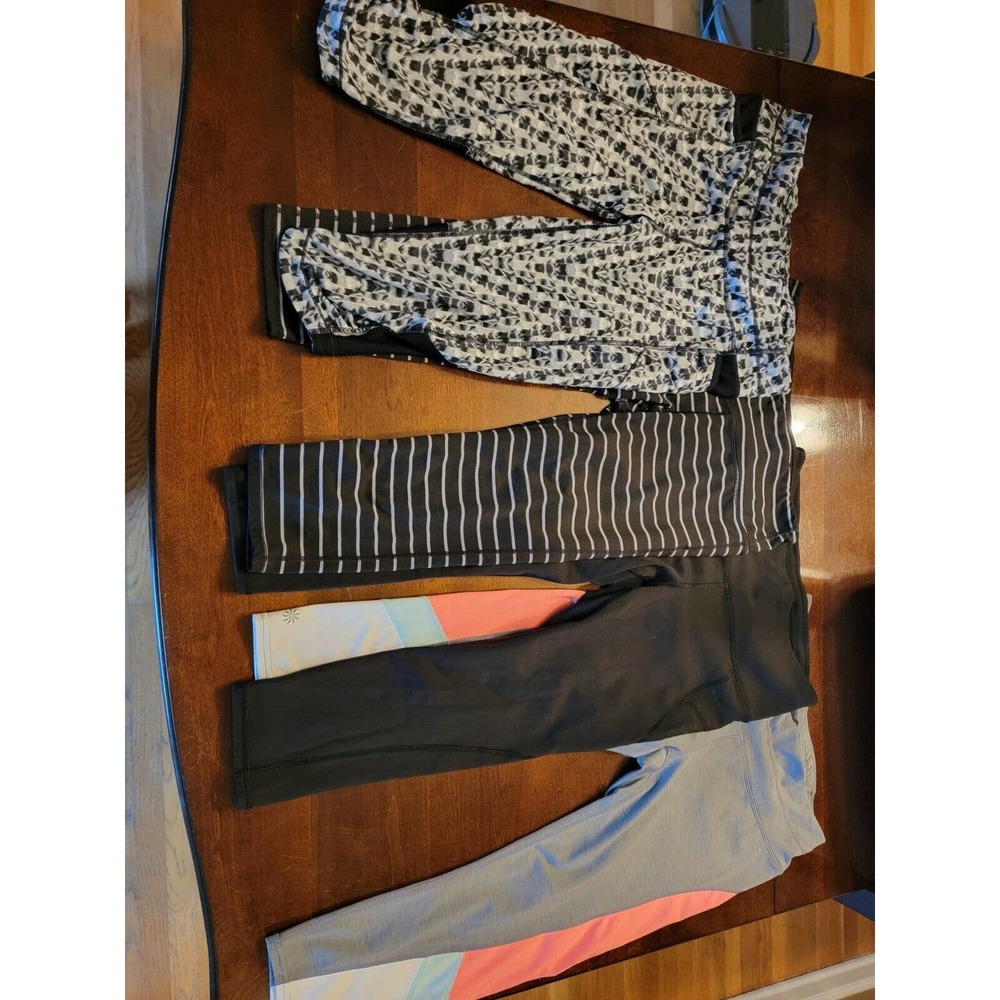 Athleta Women's Multicolor Activewear Leggings Lot Of 4 - Size M